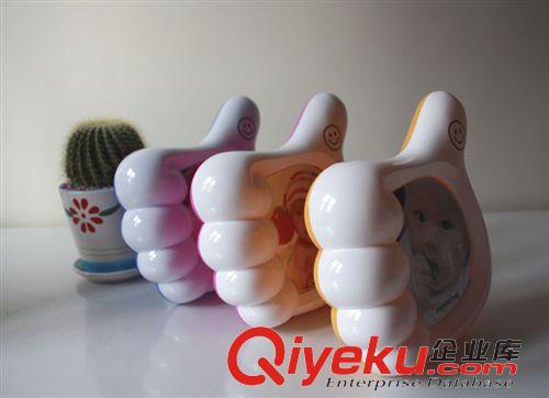 兒童相框 創(chuàng)意四寸相框 寶寶寫真大拇指相架 多功能兒童手指儲(chǔ)錢罐相架原始圖片2