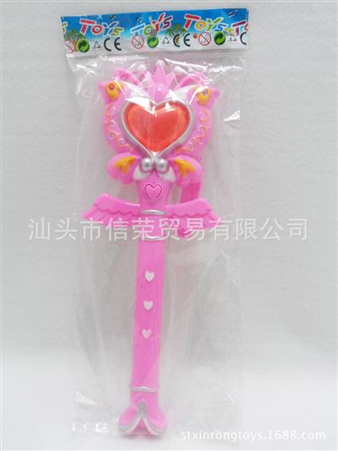 電動玩具系列 新品熱銷 電動投影閃光魔法棒 爸爸去哪兒音樂5燈旋轉(zhuǎn)炫彩燈光原始圖片3