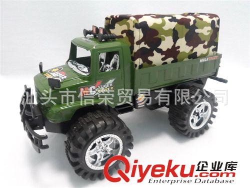 回力/慣性玩具 廠家直銷 jy迷彩慣性車 仿真軍事帆布車 慣性大卡車玩具