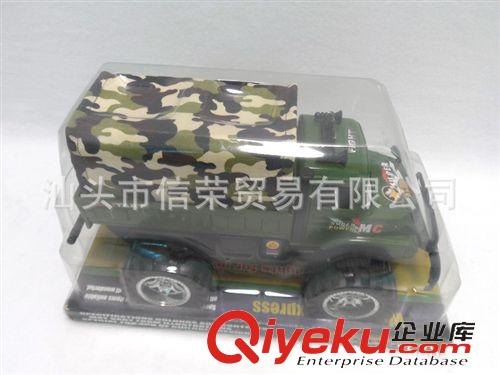 回力/慣性玩具 廠家直銷 jy迷彩慣性車 仿真軍事帆布車 慣性大卡車玩具