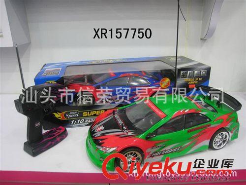 其它玩具 1:10PVC彩印車殼五通遙控車 遙控玩具 帶4PCS紅藍雙閃輪轂燈