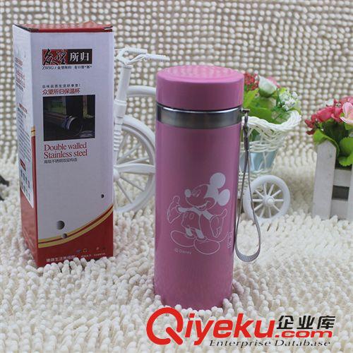 杯子專區(qū) 廠家直銷 9.9元貨源 不銹鋼保溫杯 卡通彩色吊帶保溫杯 可印logo原始圖片3