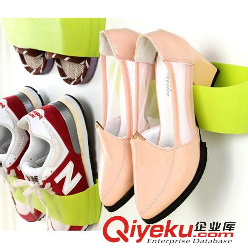 4月新品 創意粘貼掛式組合鞋架 DIY立體墻面鞋子收納架 儲物架浴室架 70g原始圖片2