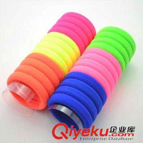 飾品 韓國糖果色無縫皮筋發圈 素色彈力發繩 韓國流行發飾頭飾批發原始圖片3