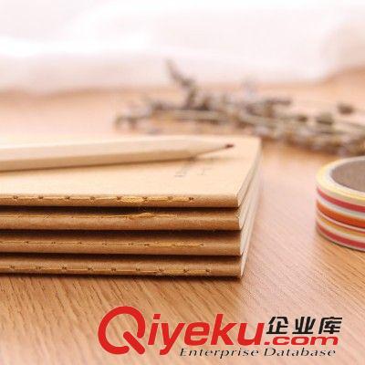 韓版文具 80后小夫妻車線記事本 小家庭記賬本48K30頁牛皮紙便簽本原始圖片2