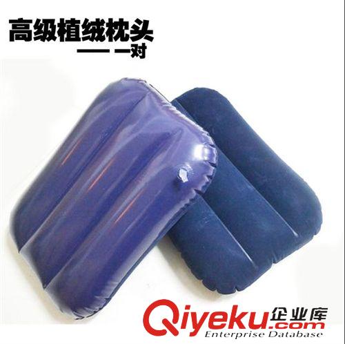 充氣枕頭 充氣枕頭長方形 靠墊靠背墊腰 加厚植絨 靠腰枕 午睡枕 戶外旅行原始圖片3