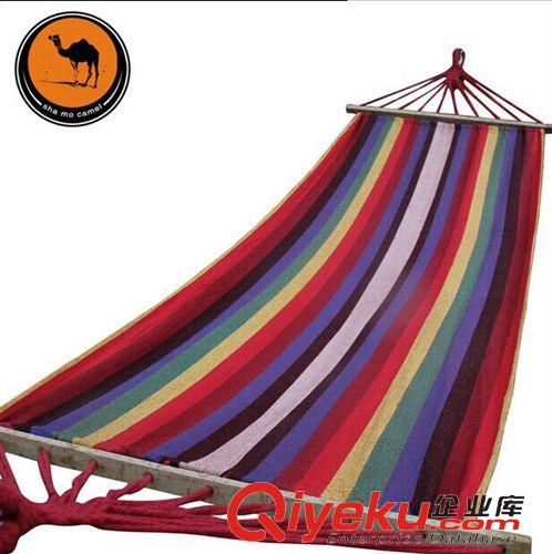 野營(yíng)雜品 吊床 戶外雙人帆布 室內(nèi)加厚加寬 寢室宿舍野外 成人兒童秋千原始圖片2
