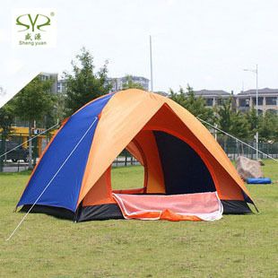 品牌購——盛源戶外 盛源戶外3-4人雙層戶外休閑旅游雙開門帳篷 防雨露營帳篷005