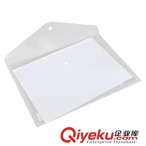 財會用品系列 得力辦公用品 透明按扣文件袋5505 可印廣告文件袋 資料整理袋原始圖片2