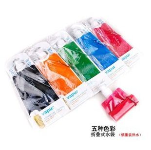 夏季热销货源 纸卡装 Vapur便携式可折叠水袋 户外塑料水袋480ml 环保水壶冰袋T