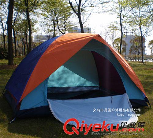 戶外野營帳篷 批發戶外雙人雙層防雨帳篷 野營帳篷 旅游露營登山帳篷 2-3人帳篷