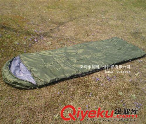 戶外野營睡袋 批發戶外春秋款信封式棉質睡袋 旅游野營露營睡袋帳篷優質睡袋原始圖片3