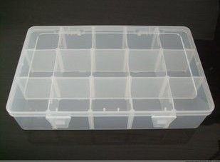 其他塑料制品 28格透明首飾盒*收納盒*塑料盒子*透明整理儲(chǔ)物盒 516g