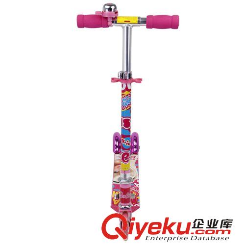 兒童滑板車 BARBIE/芭比zp滑板車兒童三輪閃光兩輪踏板車小孩寶寶滑輪車原始圖片2