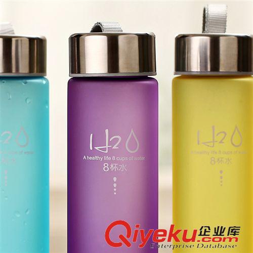5月新品上新中 七彩磨砂鉛筆杯 8杯水健康飲水杯子 便攜運動杯隨身杯帶掛繩83g原始圖片2