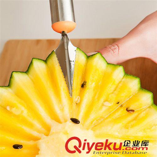 創(chuàng)意廚房 花樣水果切 水果拼盤不銹鋼切果器 西瓜挖球勺子分割器雕花刀63原始圖片2