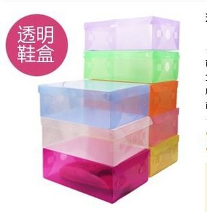 巧妙收納 T 塑料透明鞋盒 抽屜式加厚鞋盒 PP雜物收納盒 家居儲物盒 70g原始圖片2