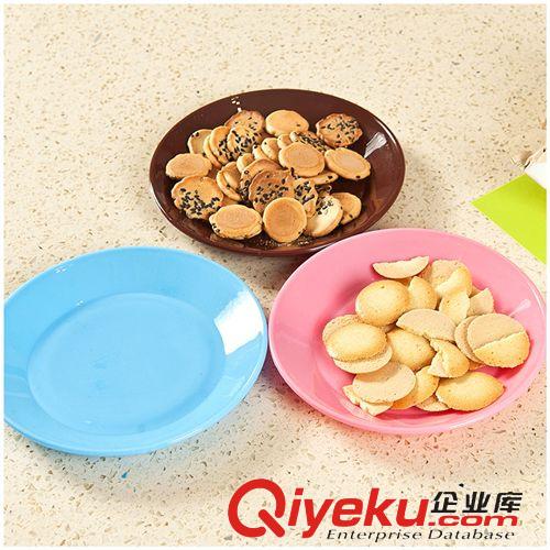1元{ms} 炫彩餐具小碟子 零食瓜子平底盤子 食品級塑料小吃碟 創意居家28g