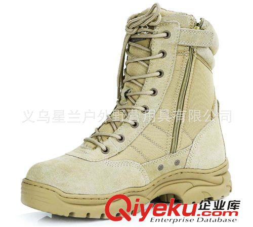 軍靴 戰術靴 尖峰縱隊高幫靴 沙漠靴 頭層牛皮 高幫戰術靴 廠家直銷原始圖片2