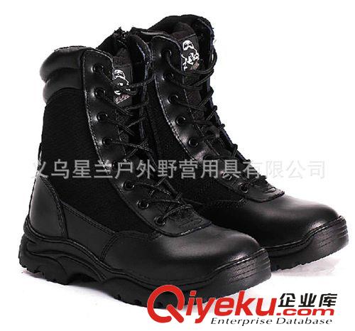 軍靴 戰術靴 尖峰縱隊高幫靴 沙漠靴 頭層牛皮 高幫戰術靴 廠家直銷原始圖片3