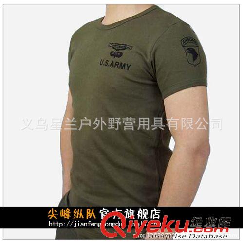 戶外休閑襯衫T恤 尖峰縱隊新品春裝瘋搶戶外緊身修身純棉T恤特種兵速干圓領短袖t恤原始圖片3