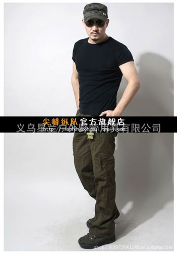 戶外休閑襯衫T恤 尖峰縱隊(duì)軍迷戶外緊身修身純棉T恤男士特種兵速干純色圓領(lǐng)短袖t恤原始圖片3