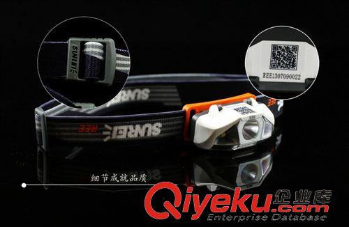 戶外頭燈 [輕量化]山力士/sunree 銳REE 48克超輕頭燈單節(jié)AA電池IPX6防水原始圖片3