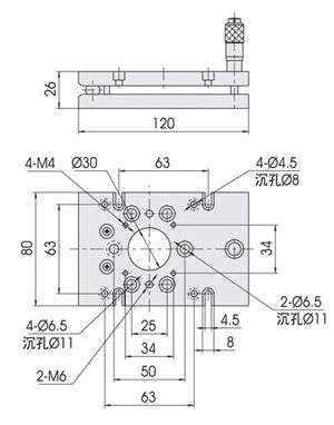 傾斜臺 單軸傾斜臺HGIM0103北京衡工光學儀器廠家直銷原始圖片2