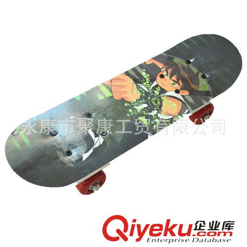 滑板，滑板車 兒童玩具四輪滑板 公路楓木4輪滑板 小童玩具童車tj43厘米原始圖片2
