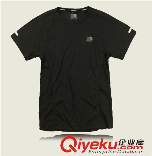 4月新貨 外貿(mào)原單 男款 加大 速干運(yùn)動(dòng) 拼色排汗快干短袖圓領(lǐng)T恤原始圖片2