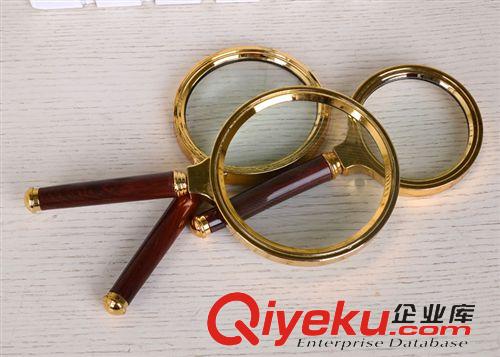 放大鏡 9元9貨源 手持放大鏡10倍 紅木手柄閱讀放大鏡 品質保障原始圖片3