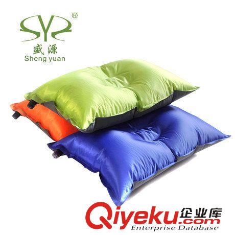 其他戶外產(chǎn)品 批發(fā)盛源戶外自動充氣枕頭 便攜野營枕頭  睡袋壓縮靠枕 0.28KG