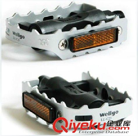 腳撐/腳柱/腳踏 zpWellgo維格lu-c25山地自行車(chē)腳踏山地車(chē)鋁合金踏板腳蹬腳踏