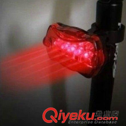 尾燈/轉向燈 自行車5LED安全警示燈山地車尾燈爆閃蝴蝶后燈配件