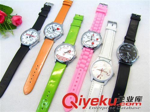 每月新品 韓版時尚學(xué)生休閑手表   時尚潮流糖果色手表 十元店貨源 百貨原始圖片2