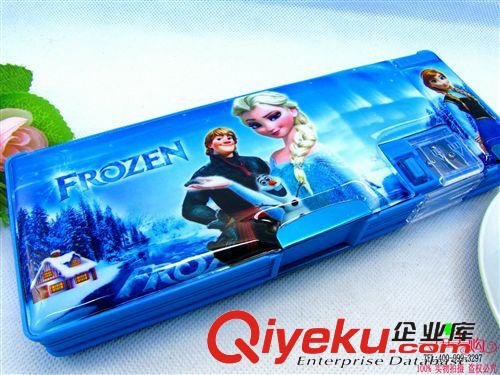 文體用品 雙面文具盒多功能學生帶轉筆刀9.9 十元店貨源  義烏百貨批發原始圖片2