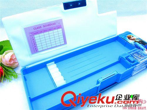 文體用品 雙面文具盒多功能學生帶轉筆刀9.9 十元店貨源  義烏百貨批發原始圖片3
