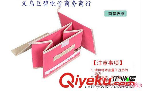 收納用品 多彩收納箱 小布點衣物有蓋整理箱可折疊小號儲物箱 十元店貨源原始圖片3