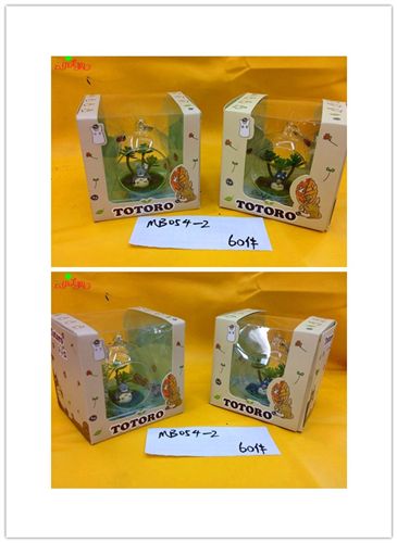禮品工藝品 可愛玻璃罩龍貓DIY植物盆栽樹脂擺件 生日禮物 工藝品 小號(hào)原始圖片3