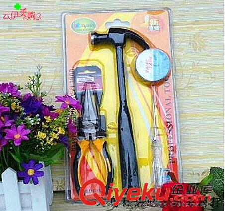 五金工具 十元店貨源 家用工具組合 新款上市 B18 4件套裝 9.9元批發原始圖片2