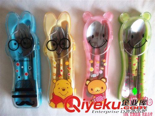 餐具 便攜餐具拉鏈帆布袋不銹鋼餐具 9.9十元店貨源 義烏精品批發