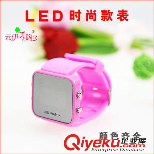 鬧鐘 手表 時尚糖果色學生表立體切割鏡面韓版女表男士手表十元店貨源