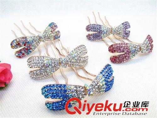 飾品 新款水鉆拱夾平夾彈簧夾頭飾混色十元店貨源 義烏精品批發