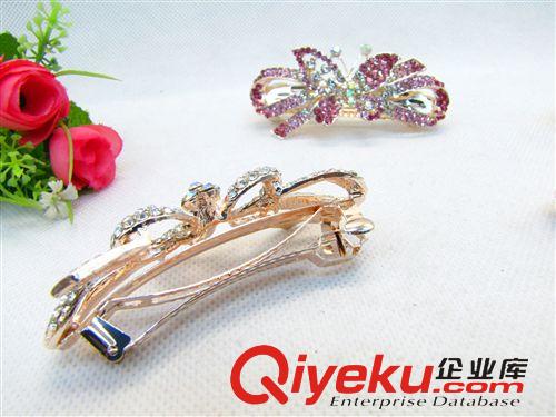 飾品 新款水鉆拱夾平夾彈簧夾頭飾混色十元店貨源 義烏精品批發原始圖片3