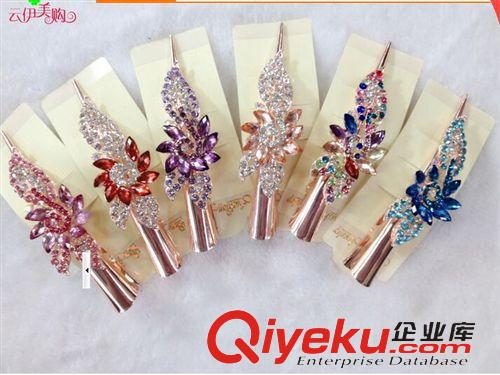 飾品 彩鉆金屬鴨夾發夾 盤發大號鴨嘴夾 十元店貨源 義烏精品批發原始圖片2