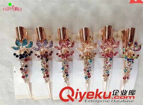 飾品 彩鉆金屬鴨夾發夾 盤發大號鴨嘴夾 十元店貨源 義烏精品批發原始圖片3