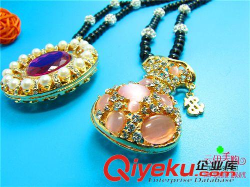 飾品 時尚百搭長款復古女掛件鑲鉆毛衣鏈 9.9 十元店貨源 義烏精品批發原始圖片3