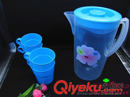 水杯 大涼杯涼水壺茶壺帶4個杯茶具 9.9 十元店貨源百貨義烏精品批發