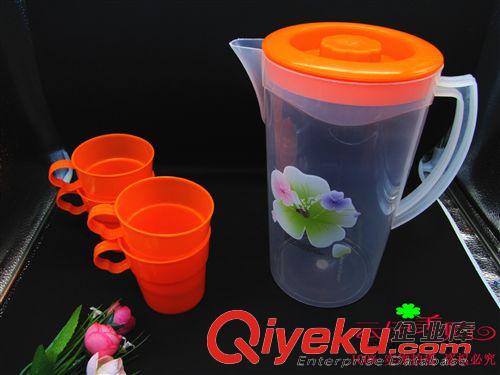 水杯 大涼杯涼水壺茶壺帶4個杯茶具 9.9 十元店貨源百貨義烏精品批發
