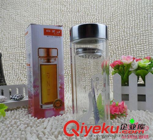 水杯 精品玻璃杯中號水杯 有濾網品茗方便 十元店貨源 義烏精品批發原始圖片3